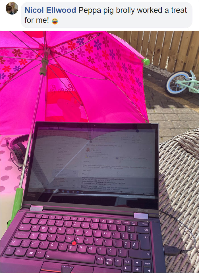 Man Comes Up With A Cheap Idea To Protect Laptops From The Sun And It Actually Works Man Comes Up With A Cheap Idea To Protect Laptops From The Sun And It Actually Works