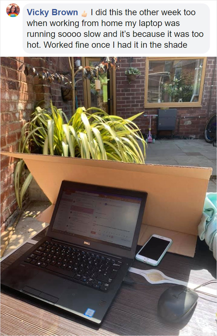 Man Comes Up With A Cheap Idea To Protect Laptops From The Sun And It Actually Works Man Comes Up With A Cheap Idea To Protect Laptops From The Sun And It Actually Works