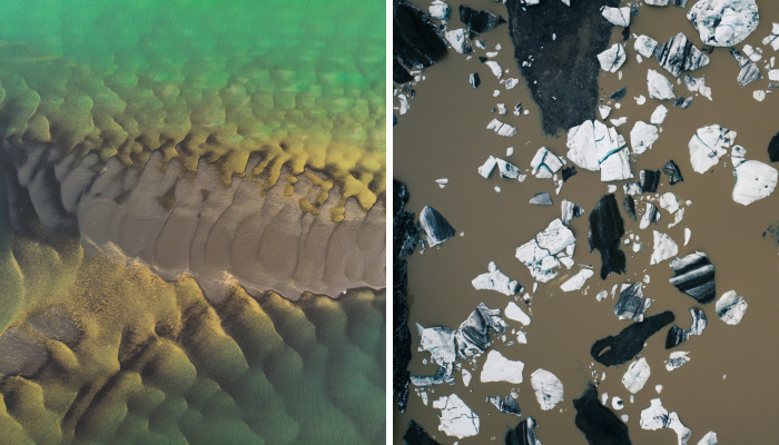I Photograph Iceland From Above And The Landscapes Look Like Textures