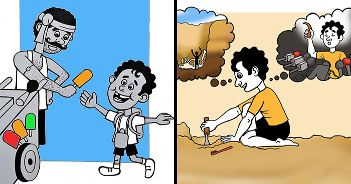 I Grew Up In India So I Decided To Illustrate What Childhood Was Like There (28 Pics)
