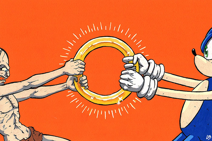 My 9 Illustrations Of Famous Characters Who Both Want The Same Thing