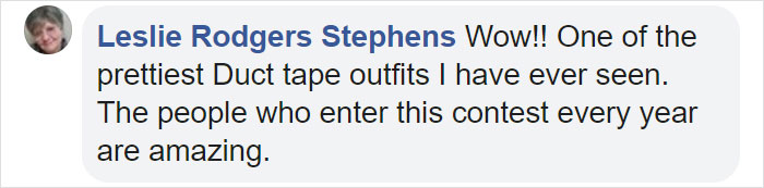 Teen Spent 400 Hours Making A COVID-Themed Prom Dress Using 750 Meters Of Colored Duct Tape For A Duck Brand Scholarship Contest