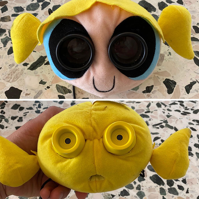 2-Year-Old Scared To Go Into The Room Because “Bad Yoda Was Watching Her”. Turns Out It’s Just The Backside Of This Powerpuff Girl Toy