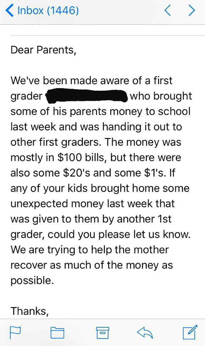 My Brother-In-Law Got This Email Today