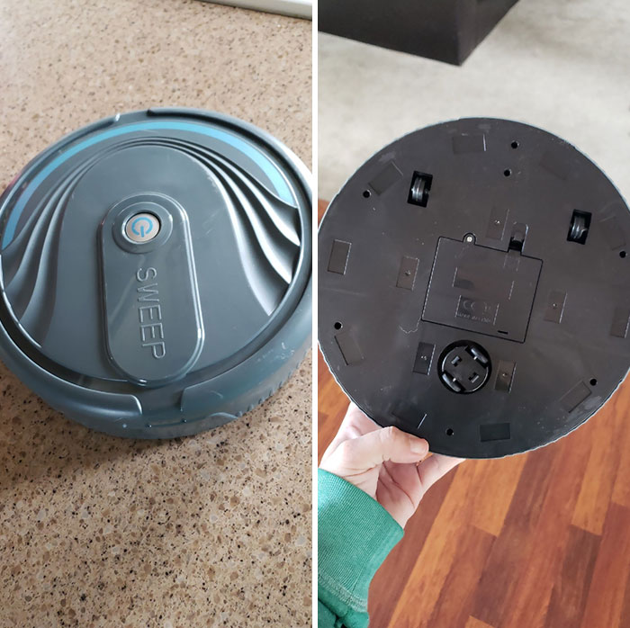 Mother Knew I Wanted A Roomba But Didn't Want To Waste That Much Money On One. So She Found One For A Bargain. Note, It Has Zero Vacuuming Ability