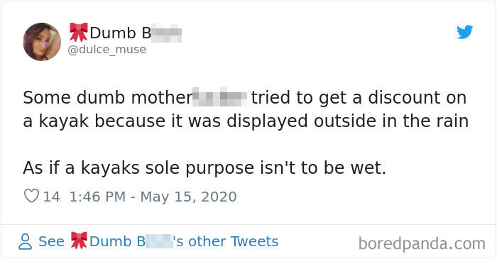 CB At Wally World Thinks They Deserve A Discount Because The Kayak Got Wet