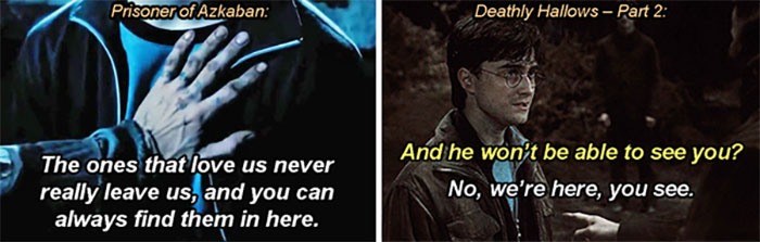 What Sirius Tells Harry When He Says Goodbye In Prisoner Of Azkaban Foreshadows Harry's Use Of The Resurrection Stone In Deathly Hallows Part 2