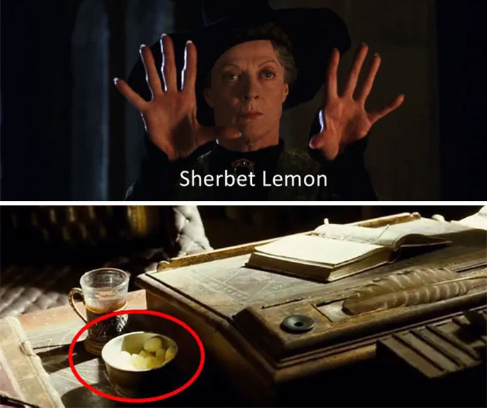 In The Chamber Of Secrets, Sherbet Lemon Is The Password Into Dumbledore's Office. Then, In The Half-Blood Prince, The Candy Can Be Seen On Dumbledore's Desk