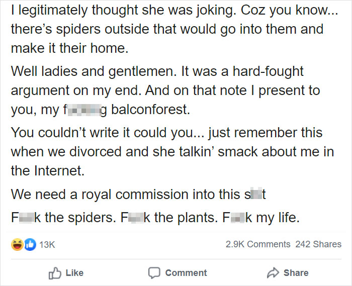 Husband Can't Handle His Wife's 'Jurassic'-Sized Plants, Shares A Hilarious Rant As A Response Husband Can't Handle His Wife's 'Jurassic'-Sized Plants, Shares A Hilarious Rant As A Response