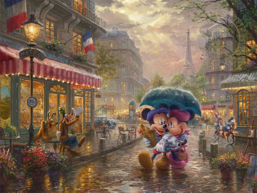 Mickey And Minnie In Paris