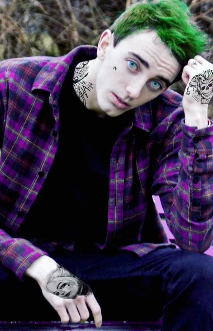 He Claims To Be One Of The Best Jocker Cosplays And He Has More Than 1k Followers On Instagram. The Tattoos... I Can't...