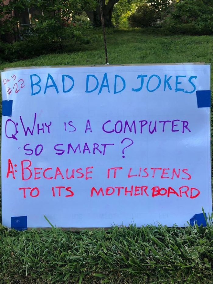 Man-Posts-Toms-Bad-Dad-Jokes-On-His-Lawn