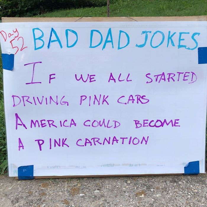 Man-Posts-Toms-Bad-Dad-Jokes-On-His-Lawn