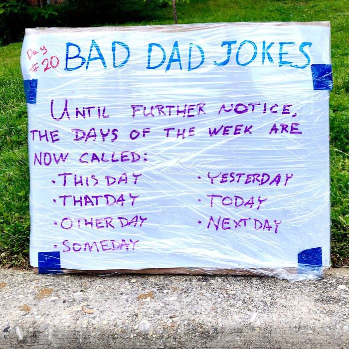 Man-Posts-Toms-Bad-Dad-Jokes-On-His-Lawn