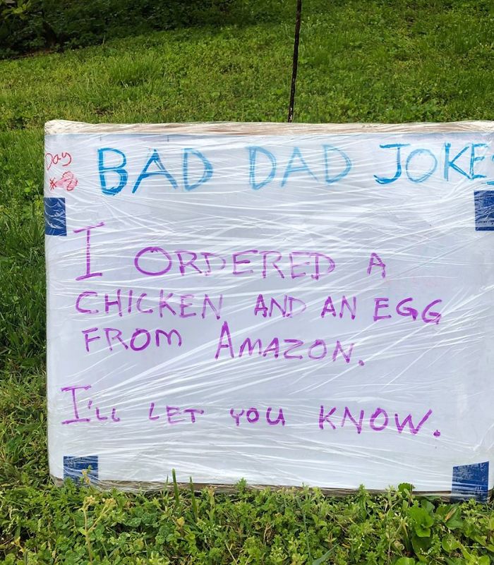 Man-Posts-Toms-Bad-Dad-Jokes-On-His-Lawn