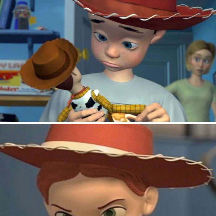 In Toy Story, The Cowboy Hat Andy Wears Is Actually Jessie’s, Not Woody’s