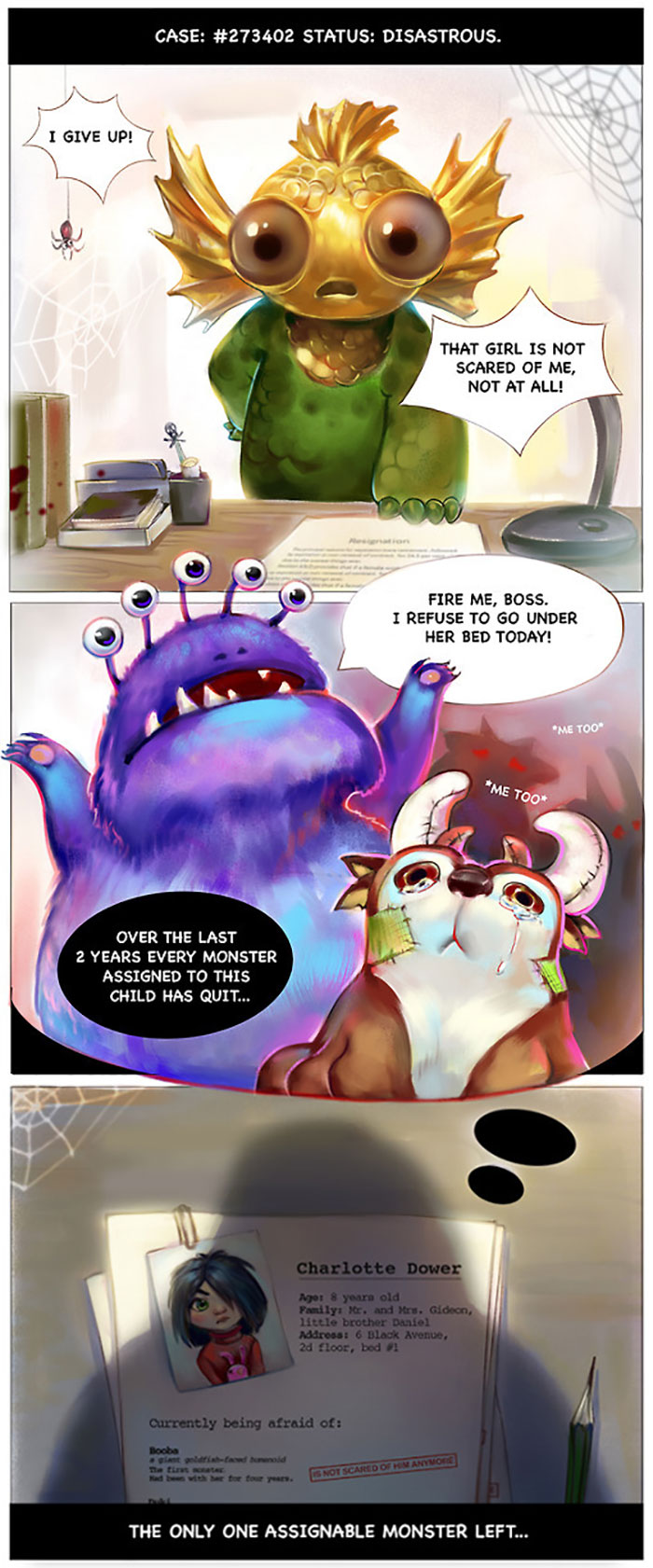 Artist Beautifully Illustrates This Monster Story That's Been Making People Emotional For Years