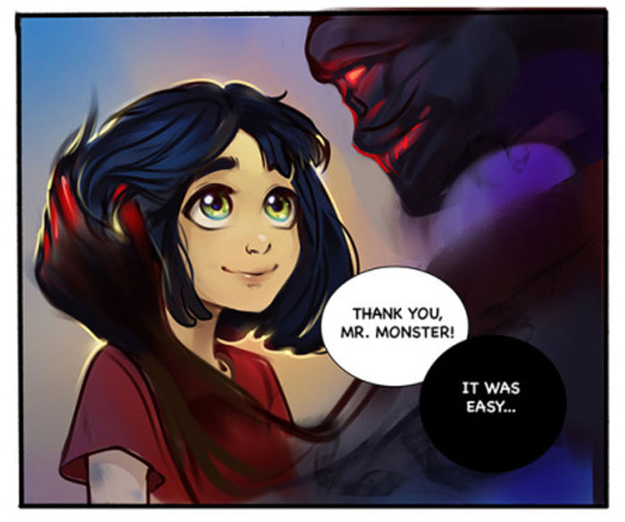 Artist Beautifully Illustrates This Monster Story That's Been Making People Emotional For Years