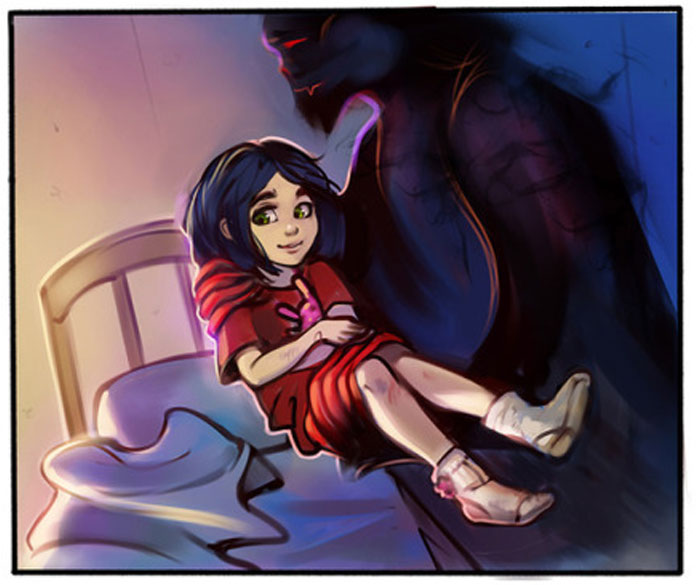 Artist Beautifully Illustrates This Monster Story That's Been Making People Emotional For Years