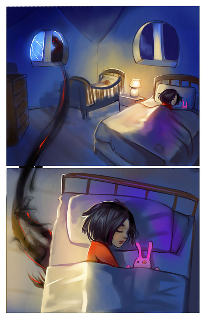 Artist Beautifully Illustrates This Monster Story That's Been Making People Emotional For Years