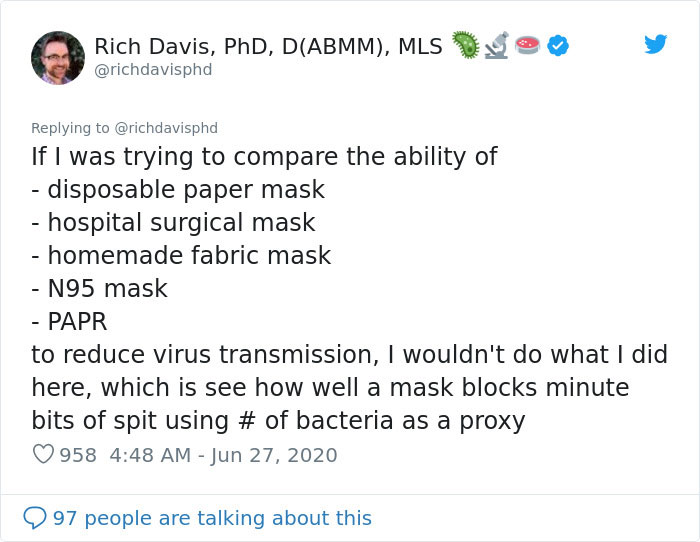 Scientist Demonstrates The Effect Of Wearing A Mask Vs. Not Wearing One Scientist Demonstrates The Effect Of Wearing A Mask Vs. Not Wearing One