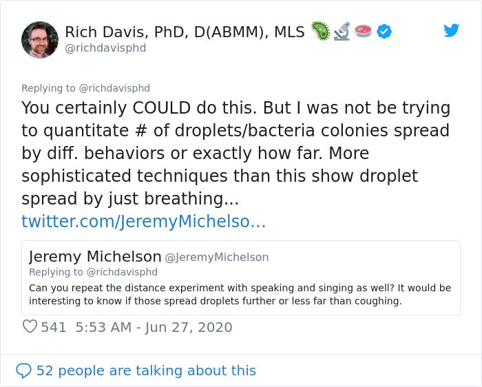 Scientist Demonstrates The Effect Of Wearing A Mask Vs. Not Wearing One Scientist Demonstrates The Effect Of Wearing A Mask Vs. Not Wearing One