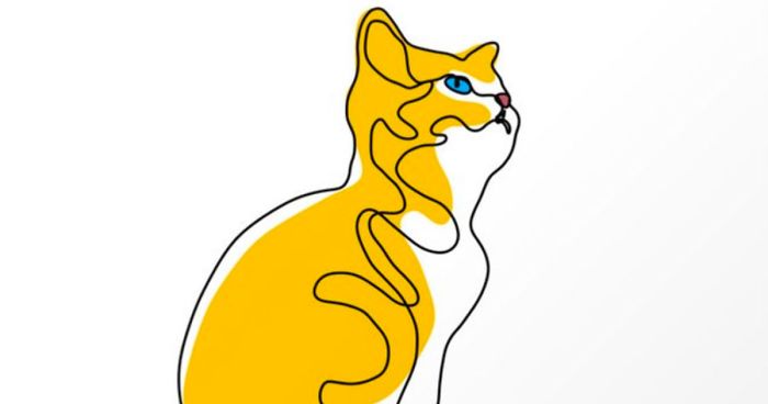 I Draw Cats And Dogs Using Only One Line As Therapy (12 Pics)