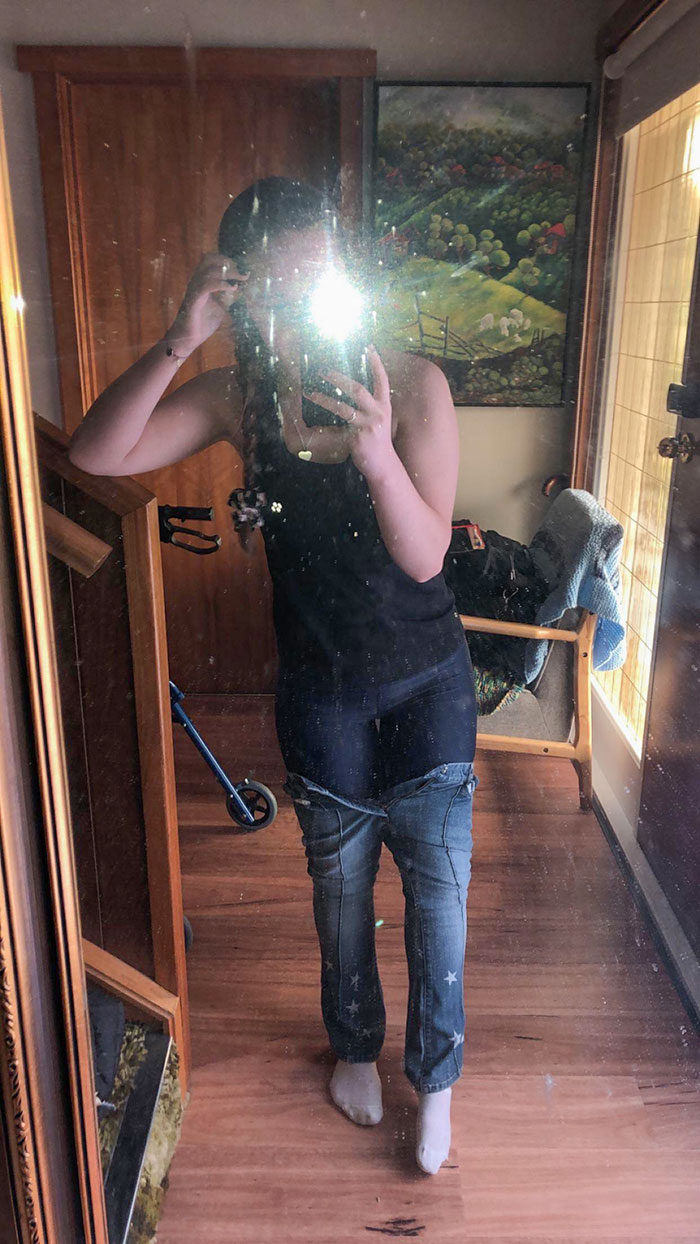 Ordered These Jeans Online And They Arrived Today And Looked Like This