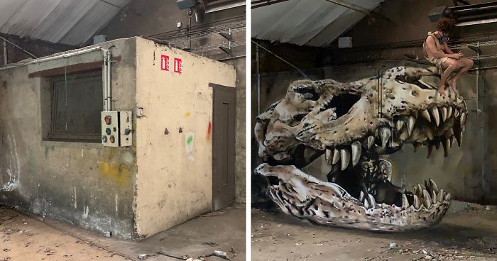 French Artist’s Realistic Graffiti Art That Seems To Jump Off The Wall (30 Pics)