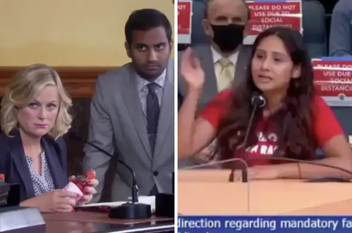 People Throwing Tantrums About Face Masks Get Edited Into A "Parks And Rec" Town Hall Meeting