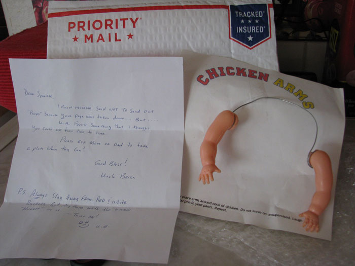 Apparently, You Can Buy Arms For Your Chicken Apparently, You Can Buy Arms For Your Chicken