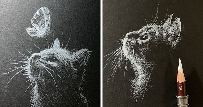 I Add White Light On Black Paper Instead Of Shadows (37 Pics)