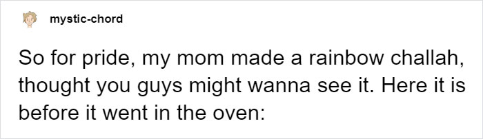 People Applaud This Mom Who Baked A Rainbow Challah To Celebrate Pride Month