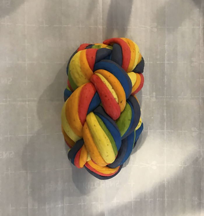 People Applaud This Mom Who Baked A Rainbow Challah To Celebrate Pride Month