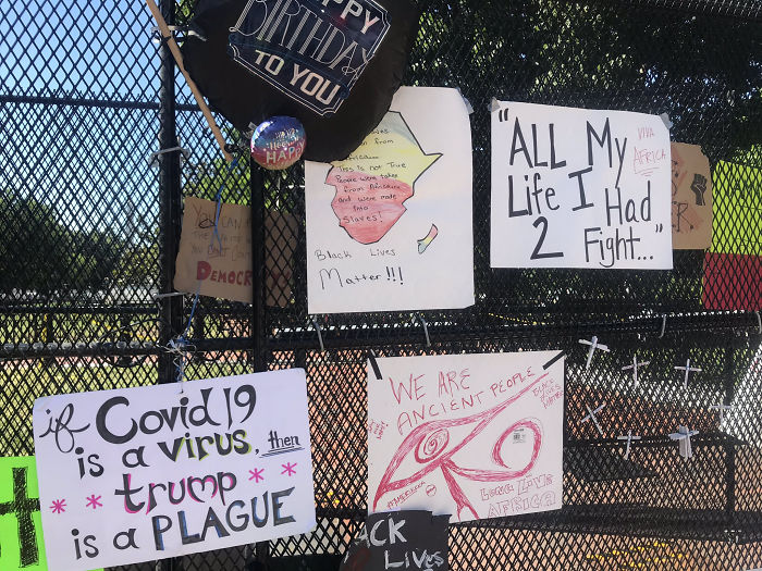 Protesters Turn White House Fence Into A 1.7-Mile Monument To Racial Justice Protesters Turn White House Fence Into A 1.7-Mile Monument To Racial Justice