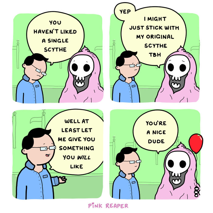 My Wholesome Webcomic About The Grim Reaper Who Is Actually Nice (17 New Pics) My Wholesome Webcomic About The Grim Reaper Who Is Actually Nice (17 New Pics)