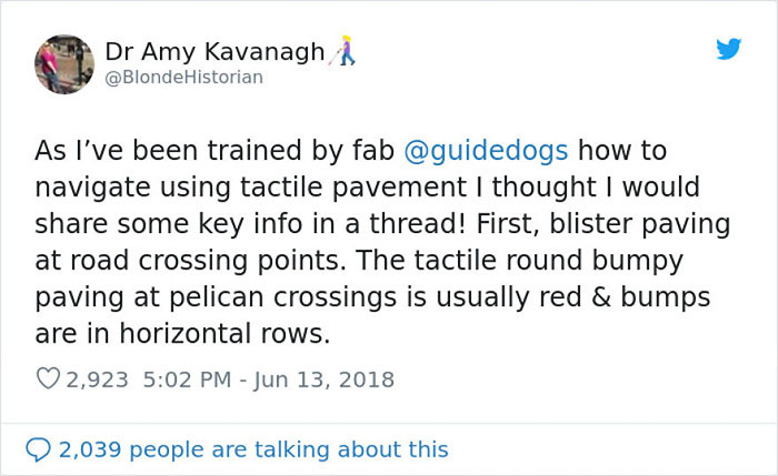 Woman Educates People On Barriers Blind Individuals Experience By Sharing Some Key Information On Tactile Paving Woman Educates People On Barriers Blind Individuals Experience By Sharing Some Key Information On Tactile Paving