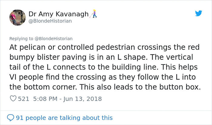 Woman Educates People On Barriers Blind Individuals Experience By Sharing Some Key Information On Tactile Paving