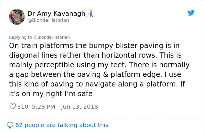 Woman Educates People On Barriers Blind Individuals Experience By Sharing Some Key Information On Tactile Paving Woman Educates People On Barriers Blind Individuals Experience By Sharing Some Key Information On Tactile Paving