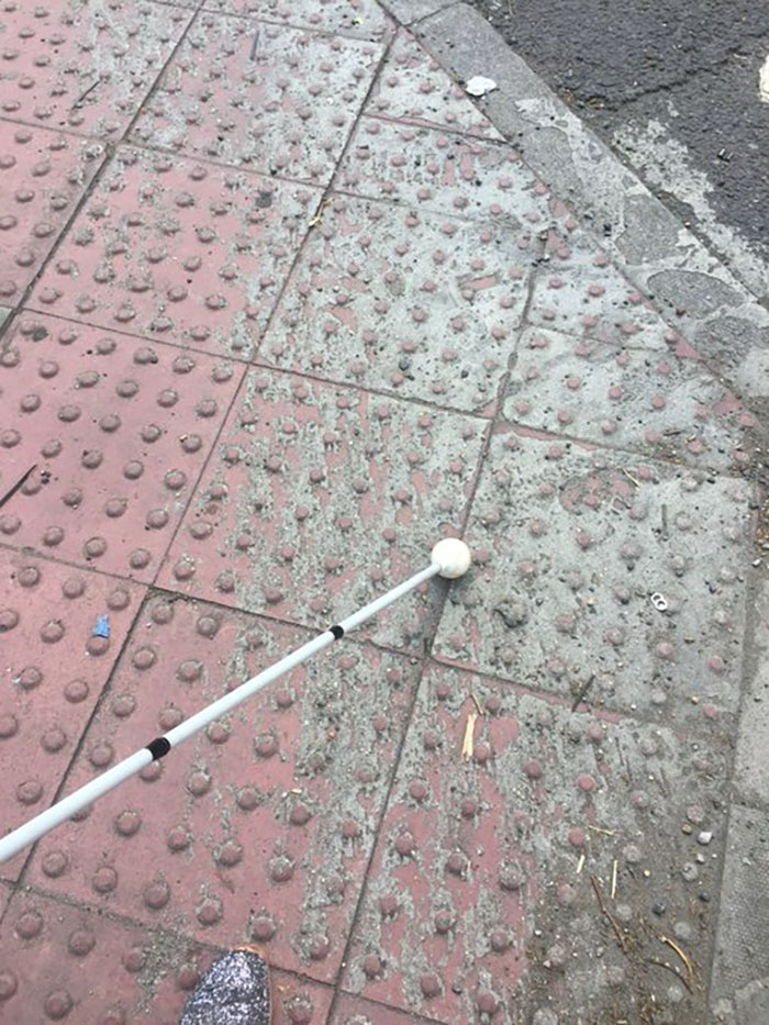 Woman Educates People On Barriers Blind Individuals Experience By Sharing Some Key Information On Tactile Paving