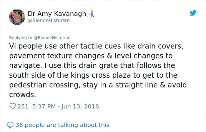 Woman Educates People On Barriers Blind Individuals Experience By Sharing Some Key Information On Tactile Paving Woman Educates People On Barriers Blind Individuals Experience By Sharing Some Key Information On Tactile Paving