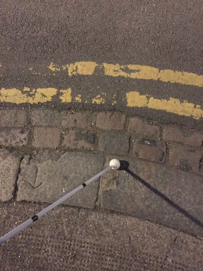 Woman Educates People On Barriers Blind Individuals Experience By Sharing Some Key Information On Tactile Paving Woman Educates People On Barriers Blind Individuals Experience By Sharing Some Key Information On Tactile Paving