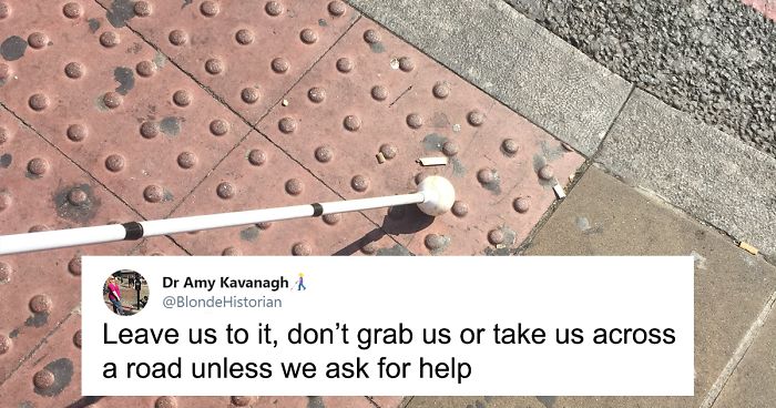 Woman Educates People On Barriers Blind Individuals Experience By Sharing Some Key Information On Tactile Paving