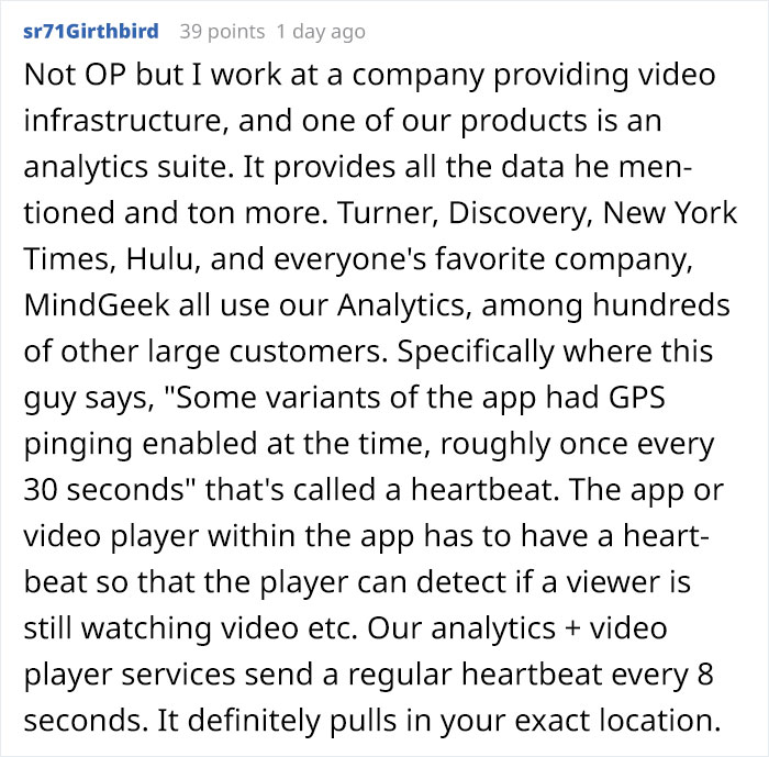 Text discussing reverse-engineering TikTok reveals alarming data practices, such as frequent GPS tracking and analytics usage. Text discussing reverse-engineering TikTok reveals alarming data practices, such as frequent GPS tracking and analytics usage.