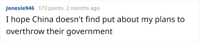 Text from Reddit user on potential TikTok privacy concerns.