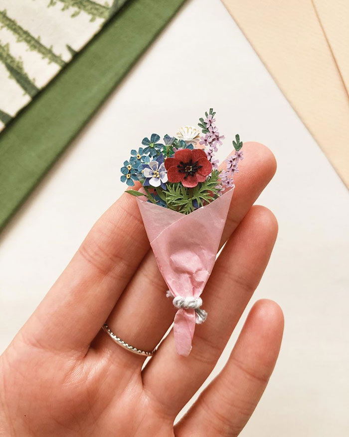 Tiny-Mini-Paper-Flower-Bouquets-Tania-Lissova
