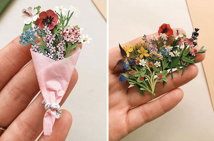 Paper Artist Tania Lissova Is Winning Hearts With Her Tiny Hand-cut Paper Plants (30 Pics)