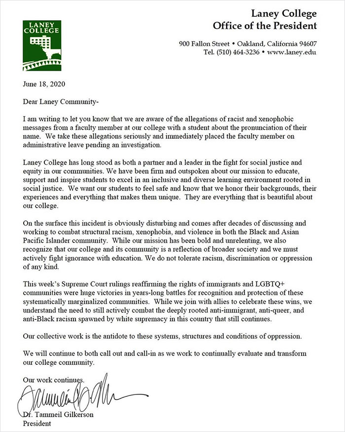 Professor Asks Student To Anglicize Her Name Because 'It Sounds Like An Insult In English', Gets Suspended Instead