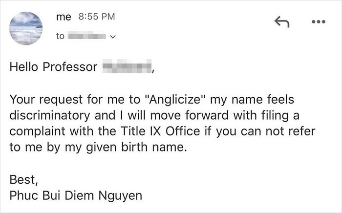 Professor Asks Student To Anglicize Her Name Because 'It Sounds Like An Insult In English', Gets Suspended Instead