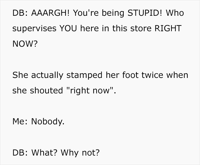 Entitled "Karen" Mistakes Customer For An Employee, He Makes The Situation Hilarious For Himself Entitled "Karen" Mistakes Customer For An Employee, He Makes The Situation Hilarious For Himself